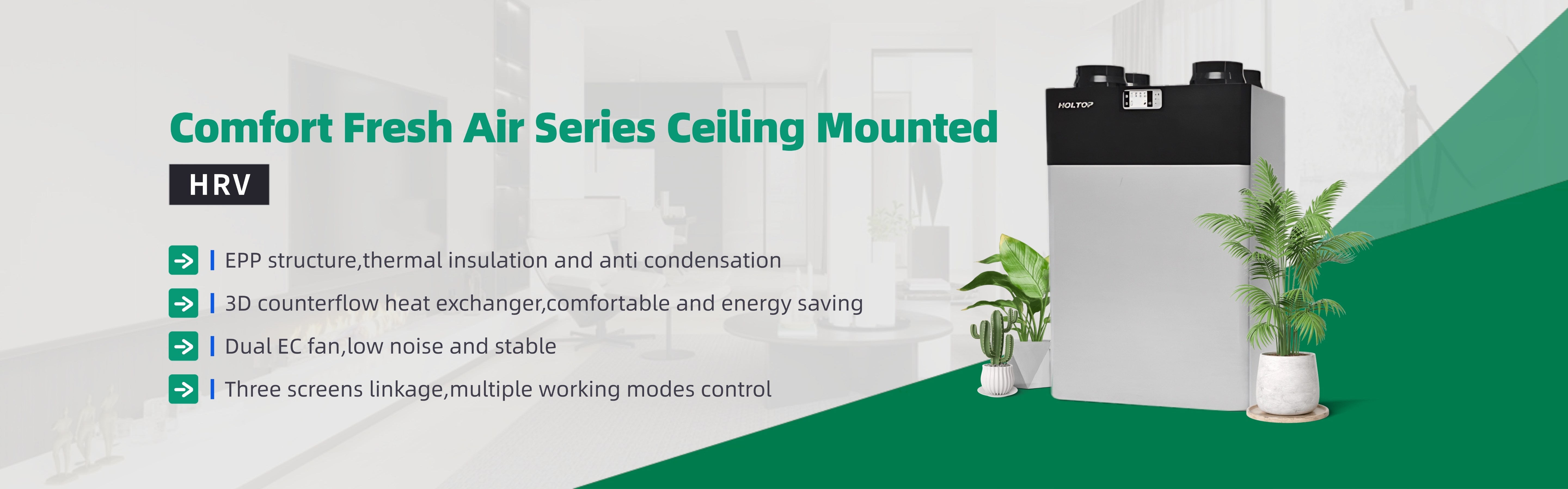 Calidad ERV residencial HRV fábrica